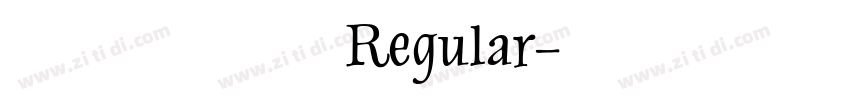蔻 星夜颂歌 Regular字体转换